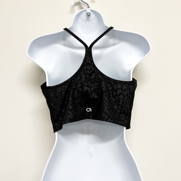 Gap Fit Womens Black Leopard Plain Black Recycled Power Brami Bundle of 2 Size M - Picture 3 of 8